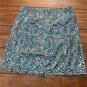 Royal Robbin’s Floral Botanical A-Line Athletic Skort in Teal